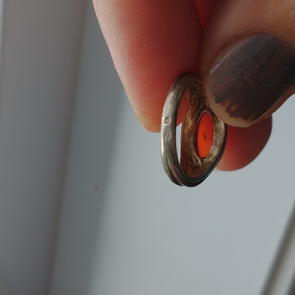 Sterling silver Ring amber - Picture 4 of 5
